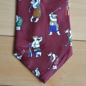 Coca Cola Polar Bear Golf Tie